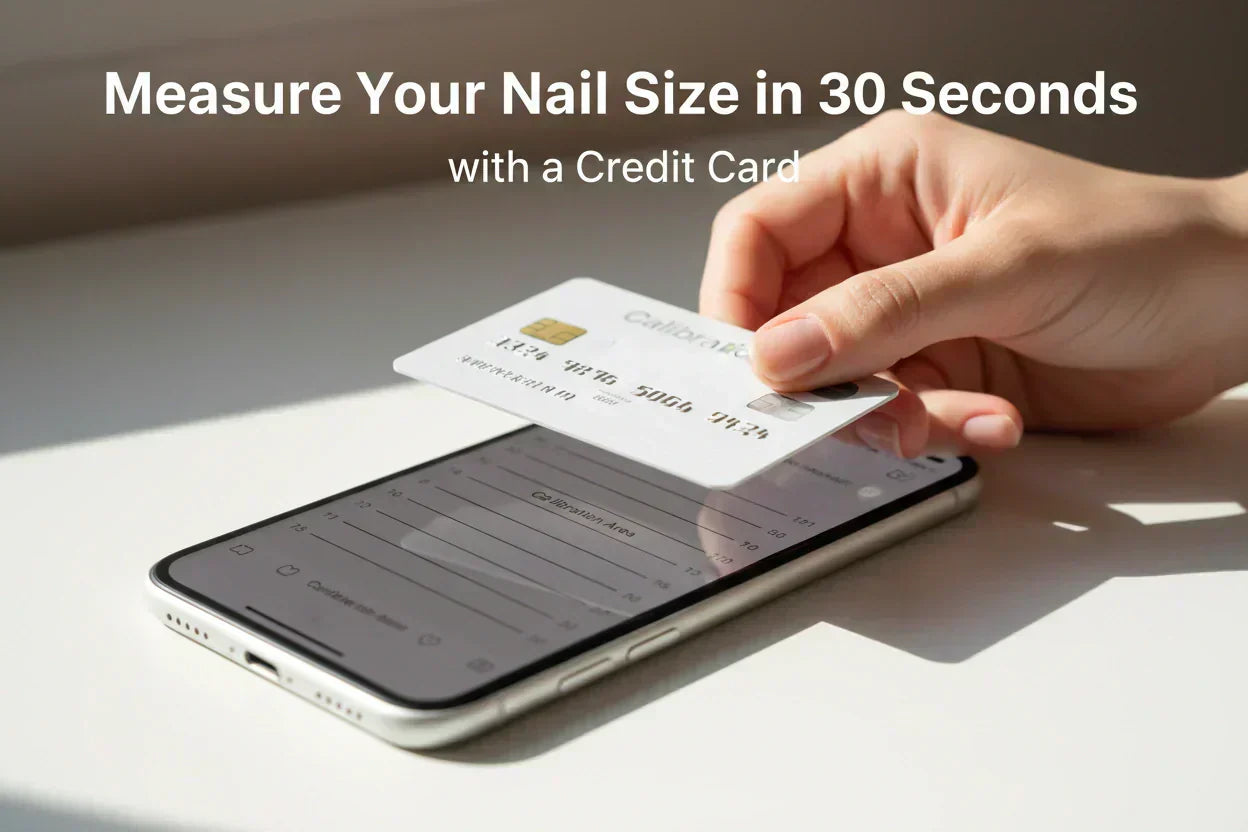 Measure Your Nail Size in 30s with a Creadit Card