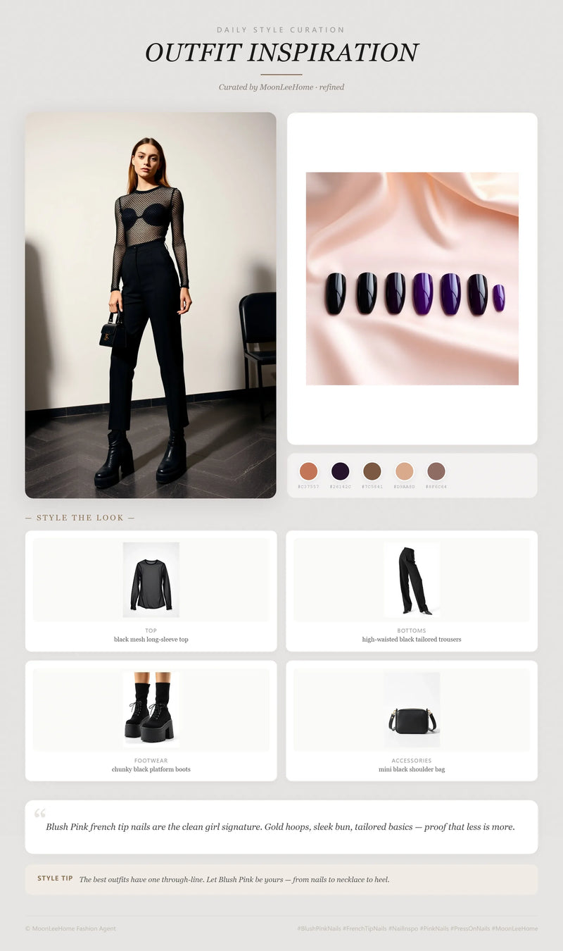 Cat Eye Noir Nails + Party Outfit Ideas | MOONLEE Style