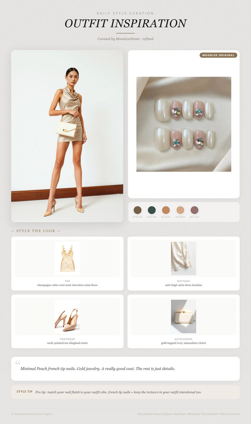 Gemstone Glow Nails + Date Night Outfit Ideas | MOONLEE Style