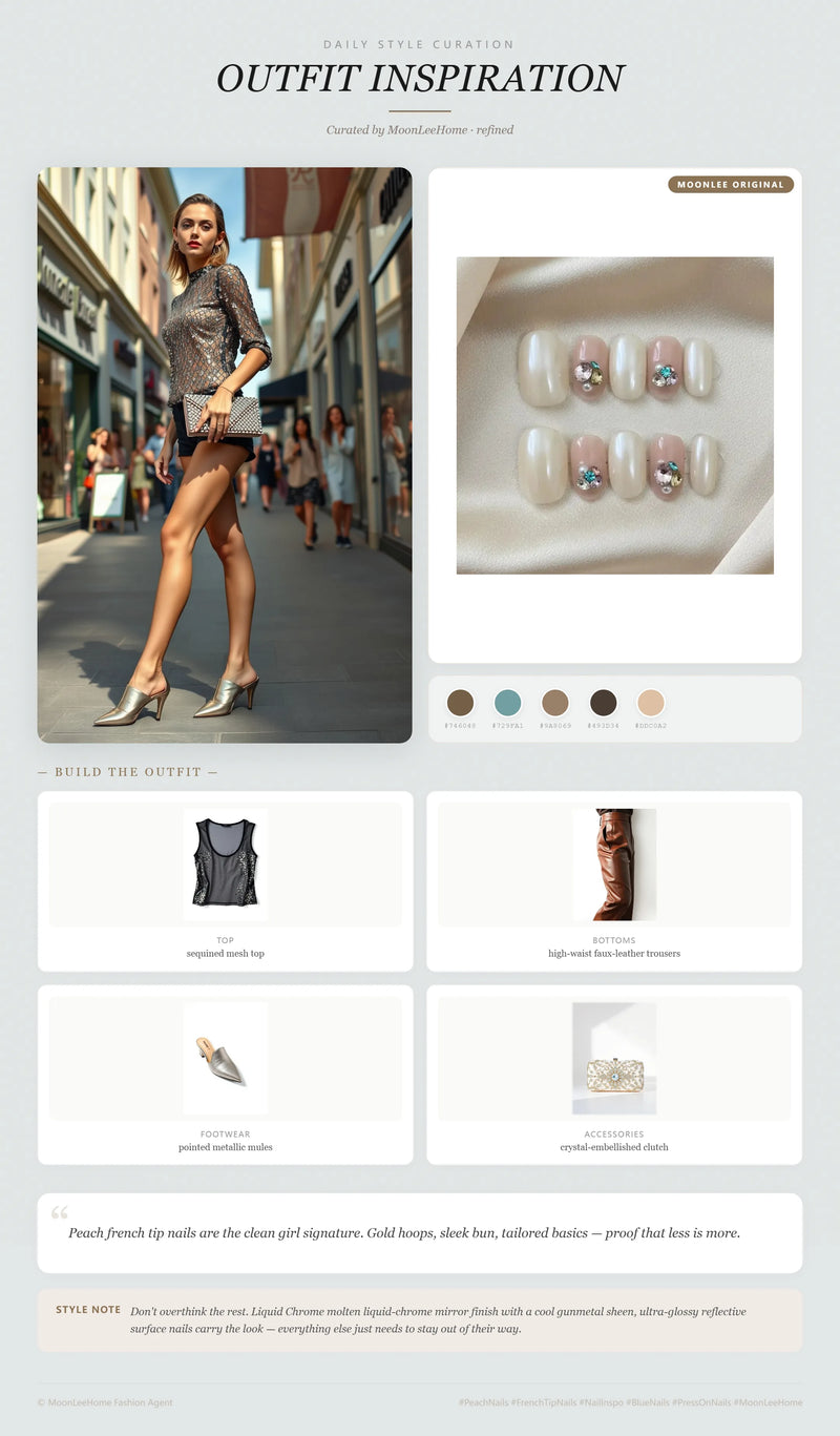 Gemstone Glow Nails + Shopping Outfit Ideas | MOONLEE Style