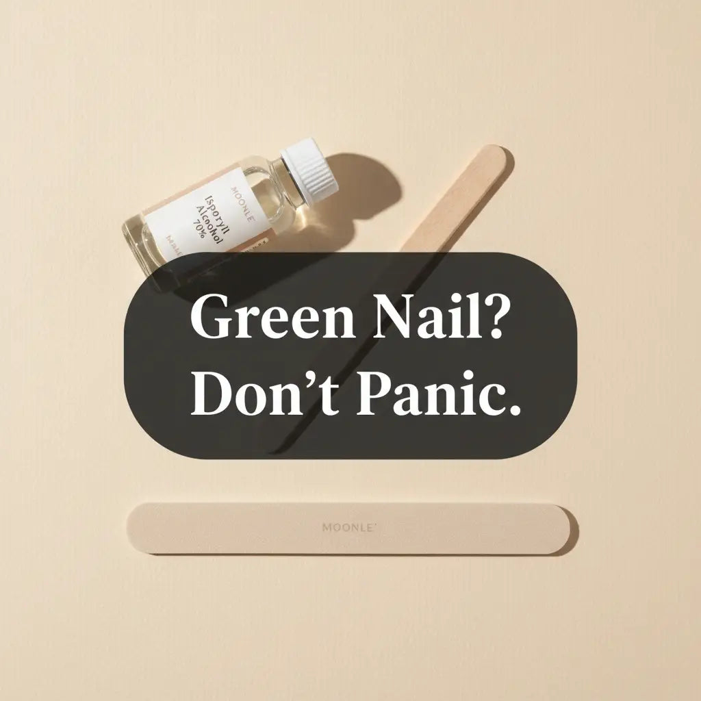Green nail after press-on nails — what it is, how to treat Pseudomonas greenie and prevent it from coming back | MOONLEE