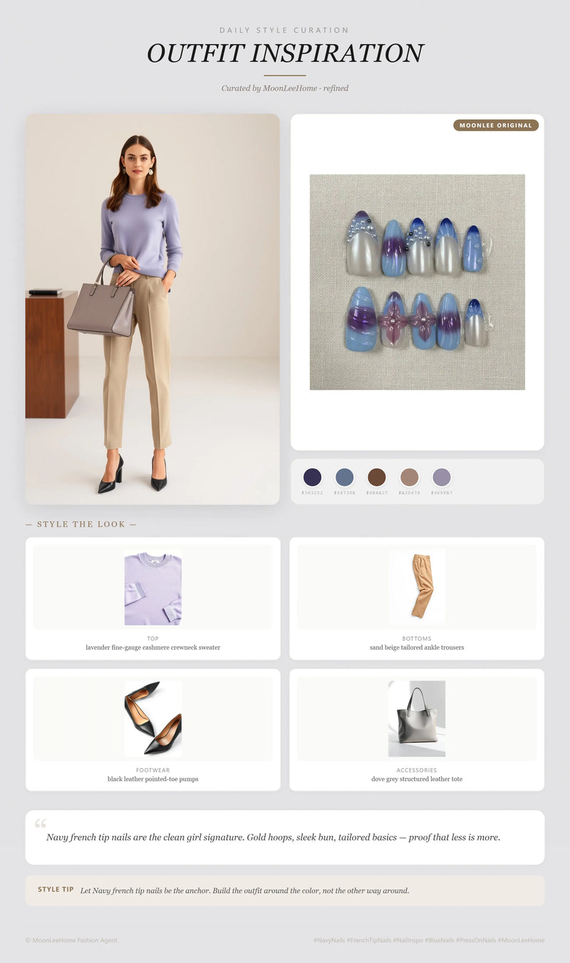 Iris Dream Nails + Office Outfit Ideas | MOONLEE Style