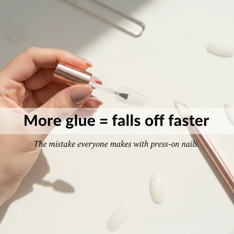 How to Use Brush-On Nail Glue: No-Mess Method | MOONLEE
