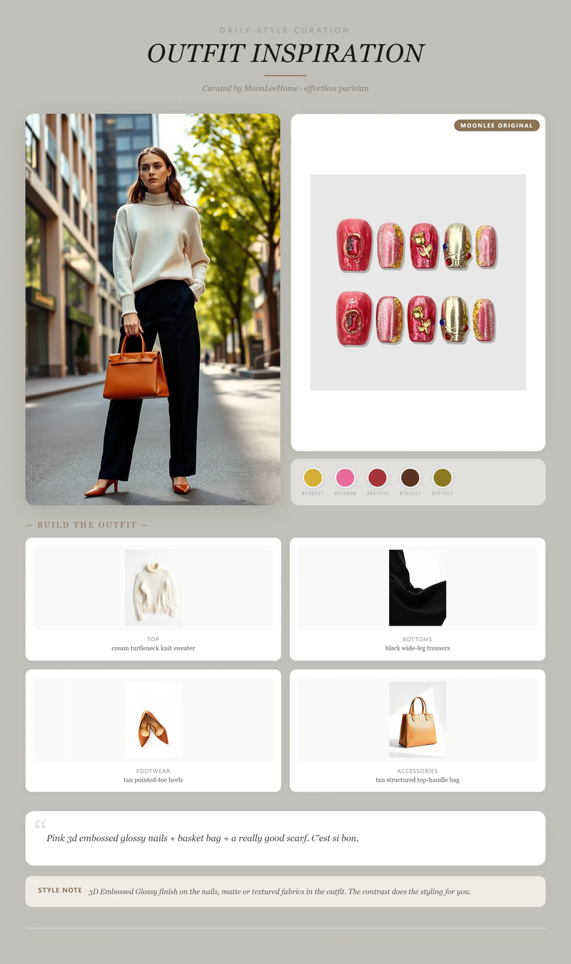 Pretty Guardian Nails + Commute Outfit Ideas | MOONLEE Style