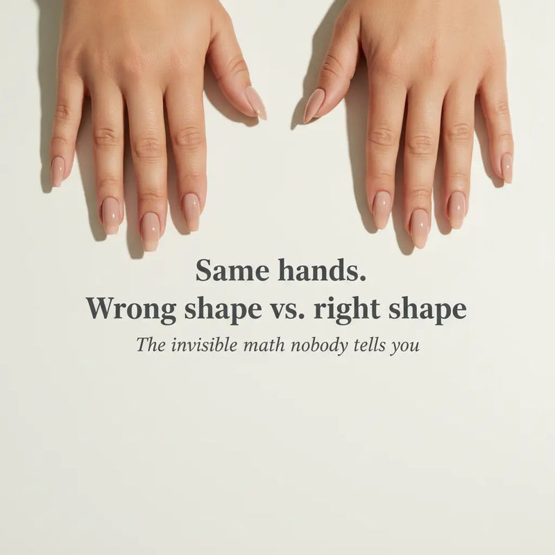 Press On Nail Shapes Guide: Coffin, Almond, Oval | MOONLEE