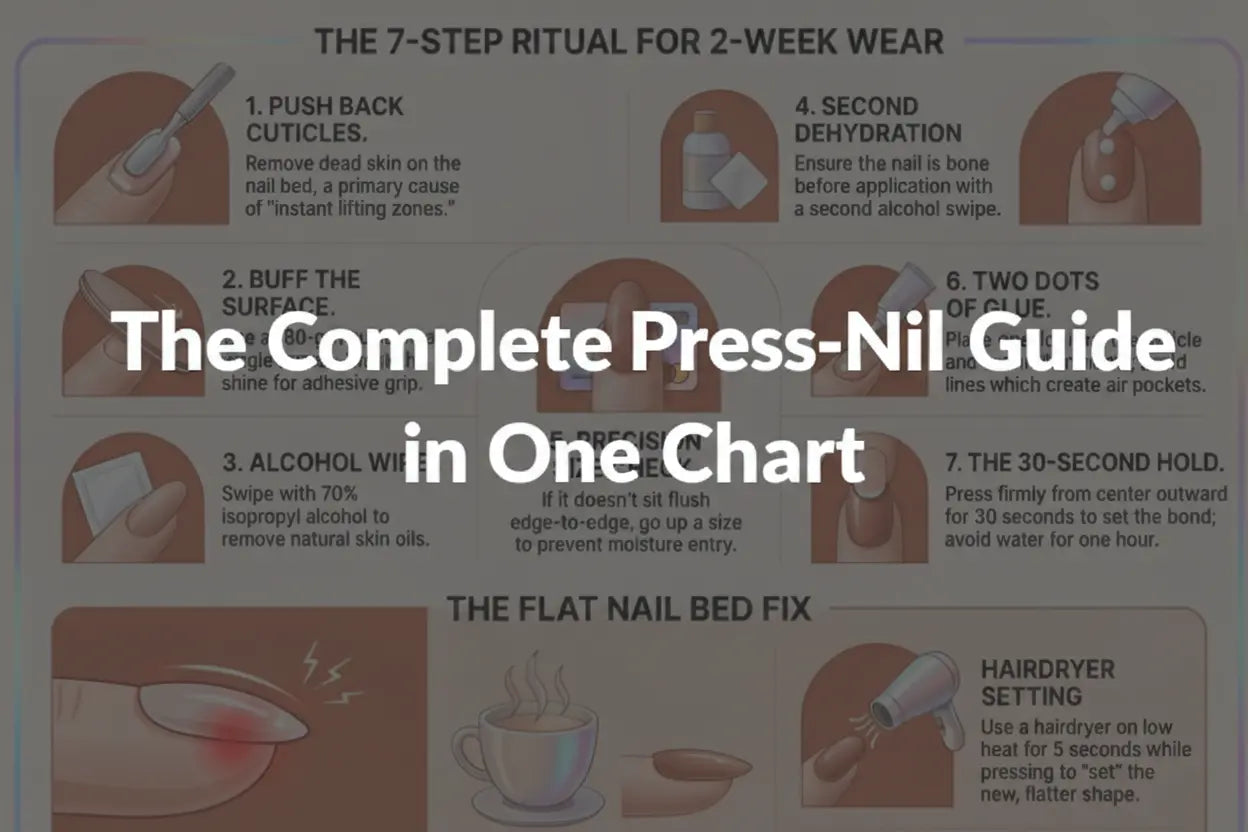 The Complete Press-On Nail Guide in One Chart