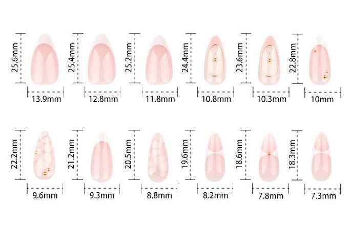 Cotton Candy Short Almond Press-On Nails for Typing & Commute | MOONLEE