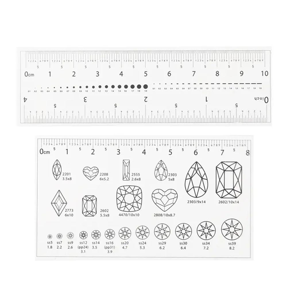 Nail Measurement Ruler Set | MOONLEE