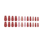 Rose Wine Stiletto Press-On Nails for Sunday Brunch | MOONLEE