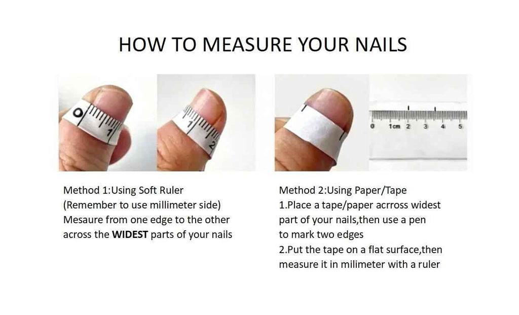 How to Measure Your Nail Size for Press On Nails | MOONLEE