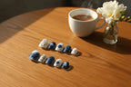 Blue Sugar Macaron Short Squoval Press-On Nails for Typing & Commute | MOONLEE