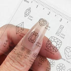 Nail Measurement Ruler Set | MOONLEE